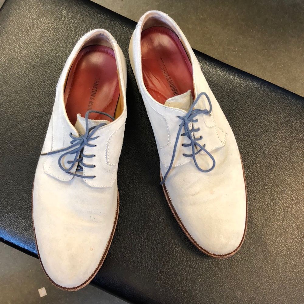 Johnston & Murphy Beige Suede Shoes
